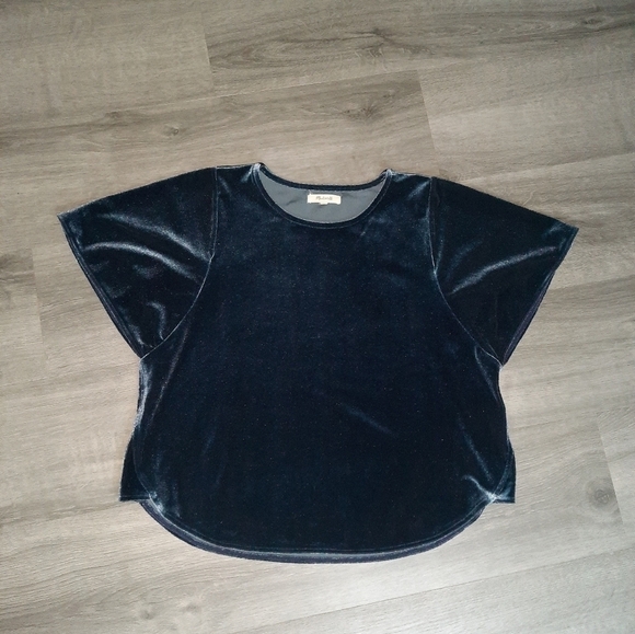 Madewell Velvet Butterfly Top - Picture 4 of 7